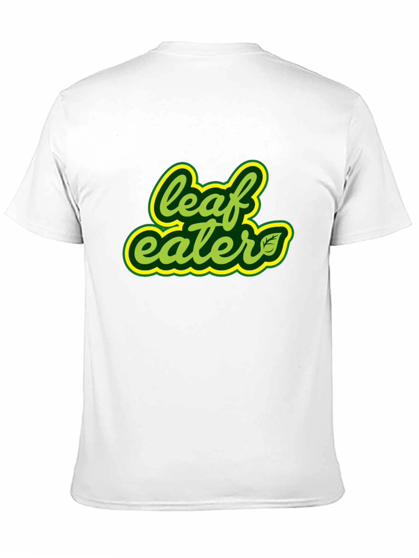 Leaf Eater Graphic Tee - Black Cotton T-Shirt
