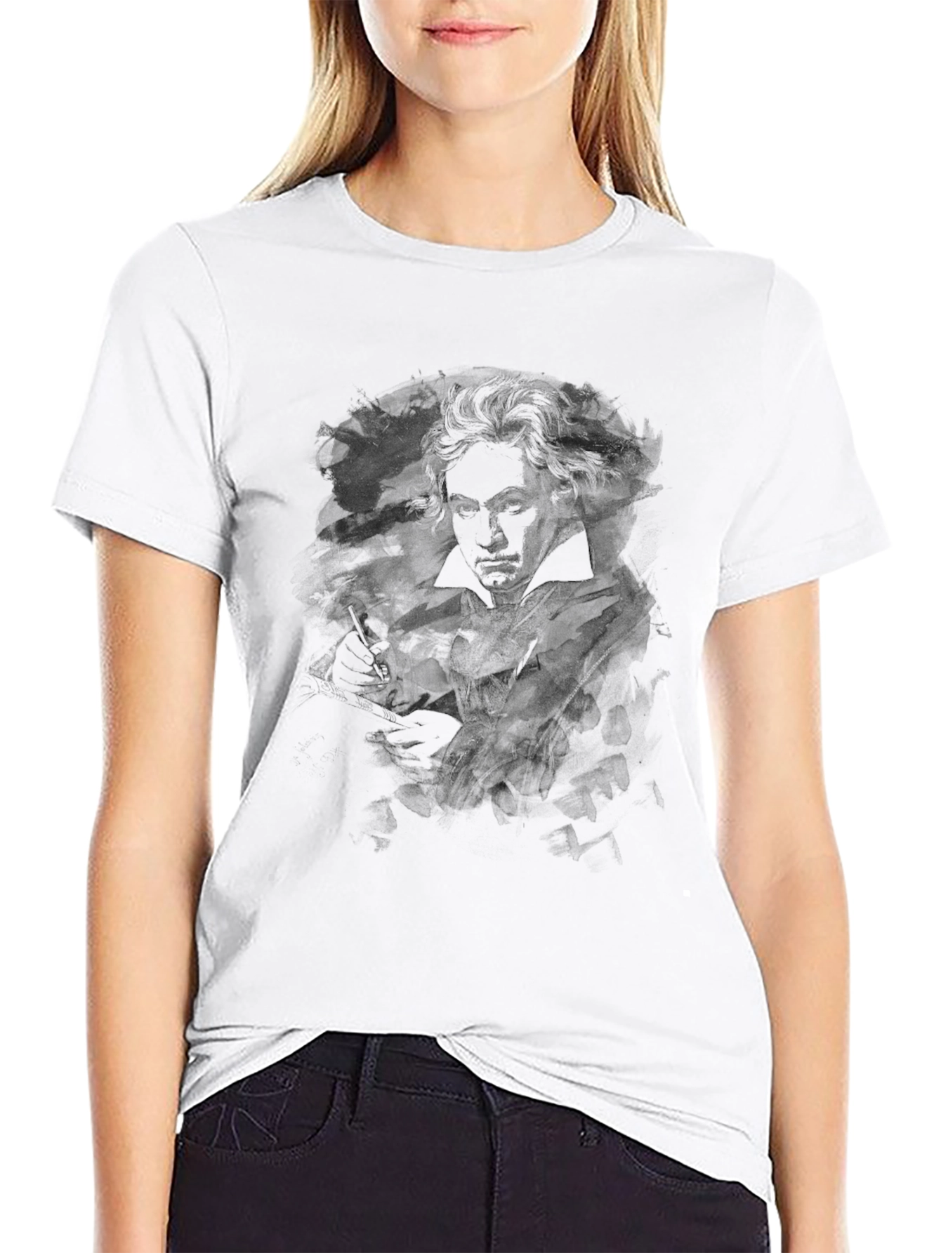 Beethoven Graphic T-Shirt - Black