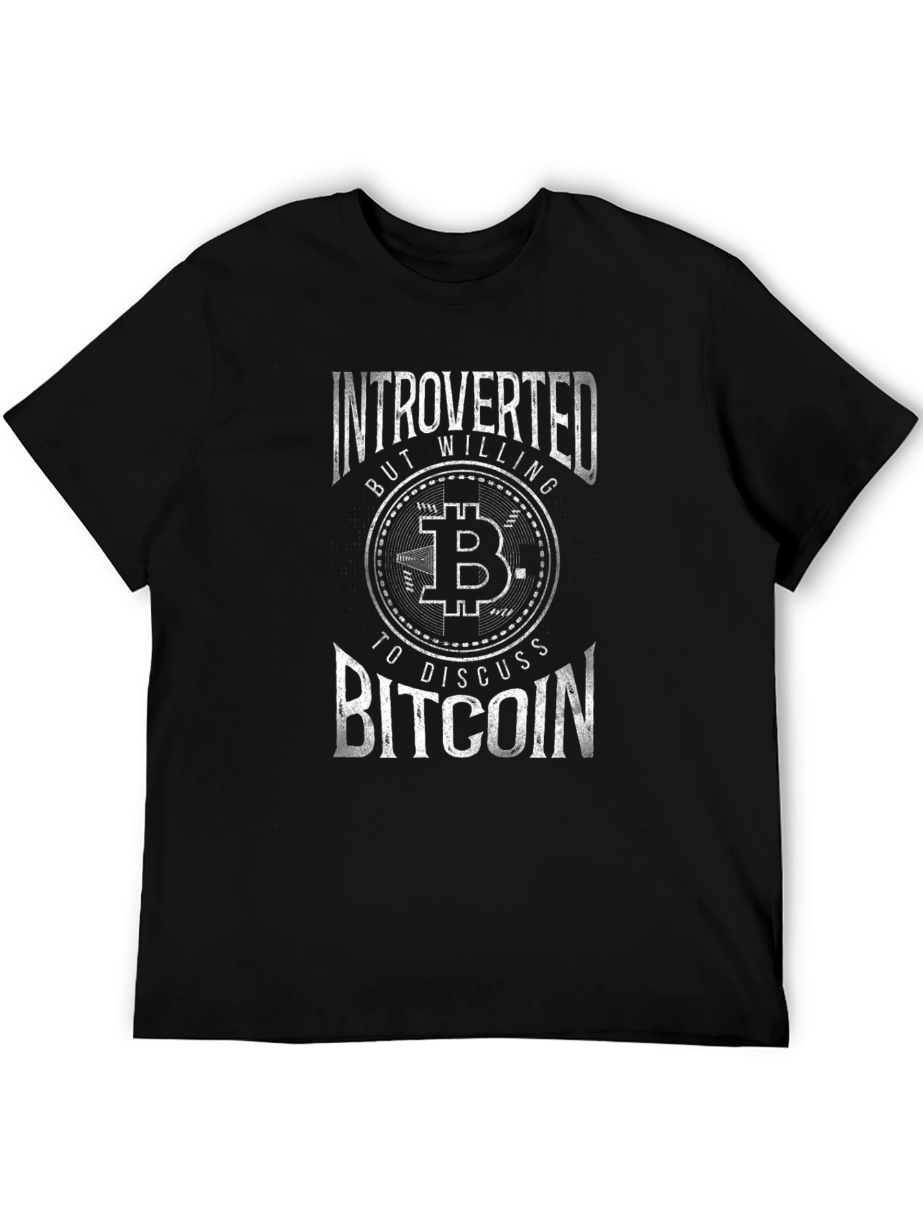 Introverted Bitcoin Enthusiast Graphic T-Shirt