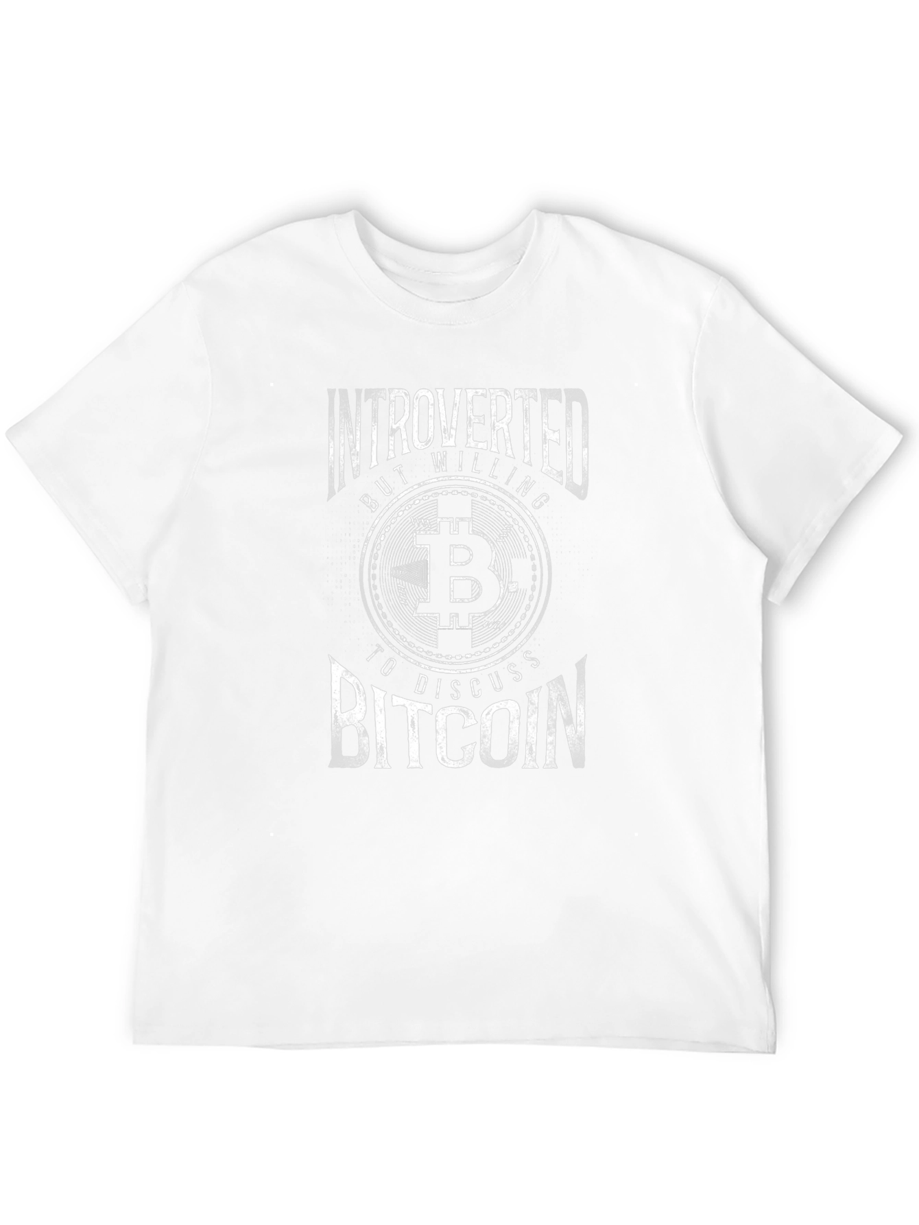 Introverted Bitcoin Enthusiast Graphic T-Shirt