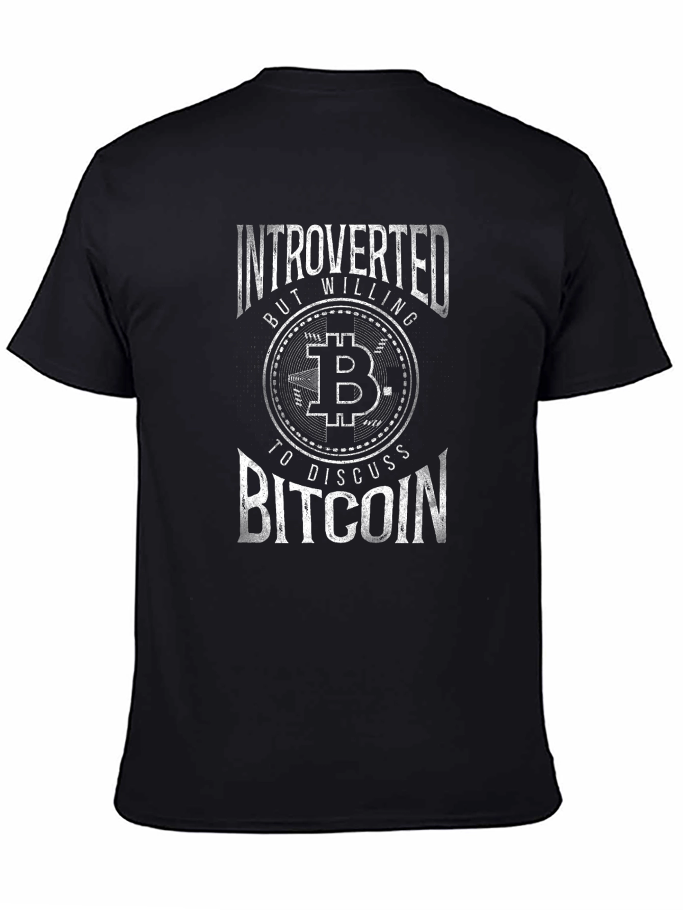 Introverted Bitcoin Enthusiast Graphic T-Shirt