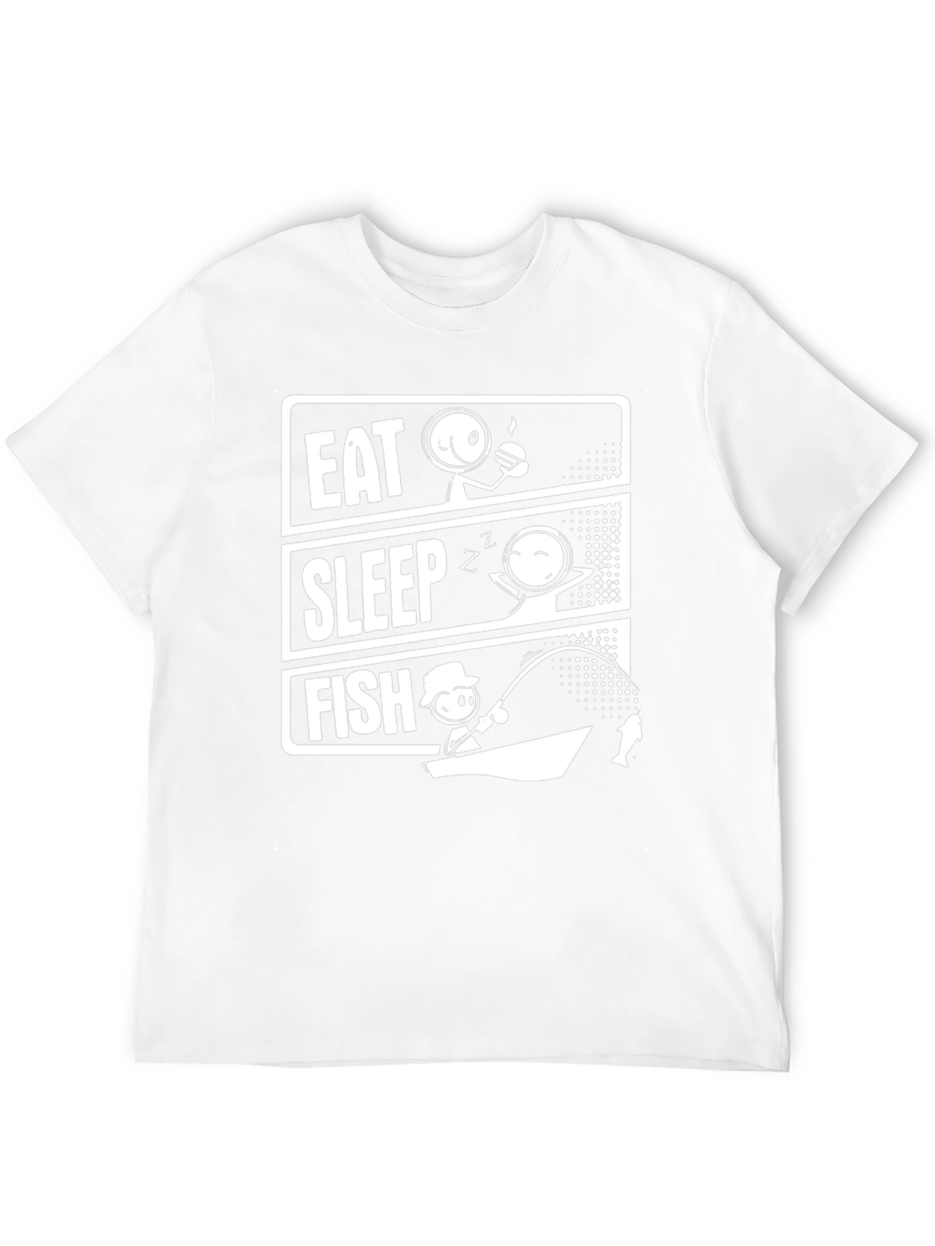 Eat Sleep Fish Graphic T-Shirt