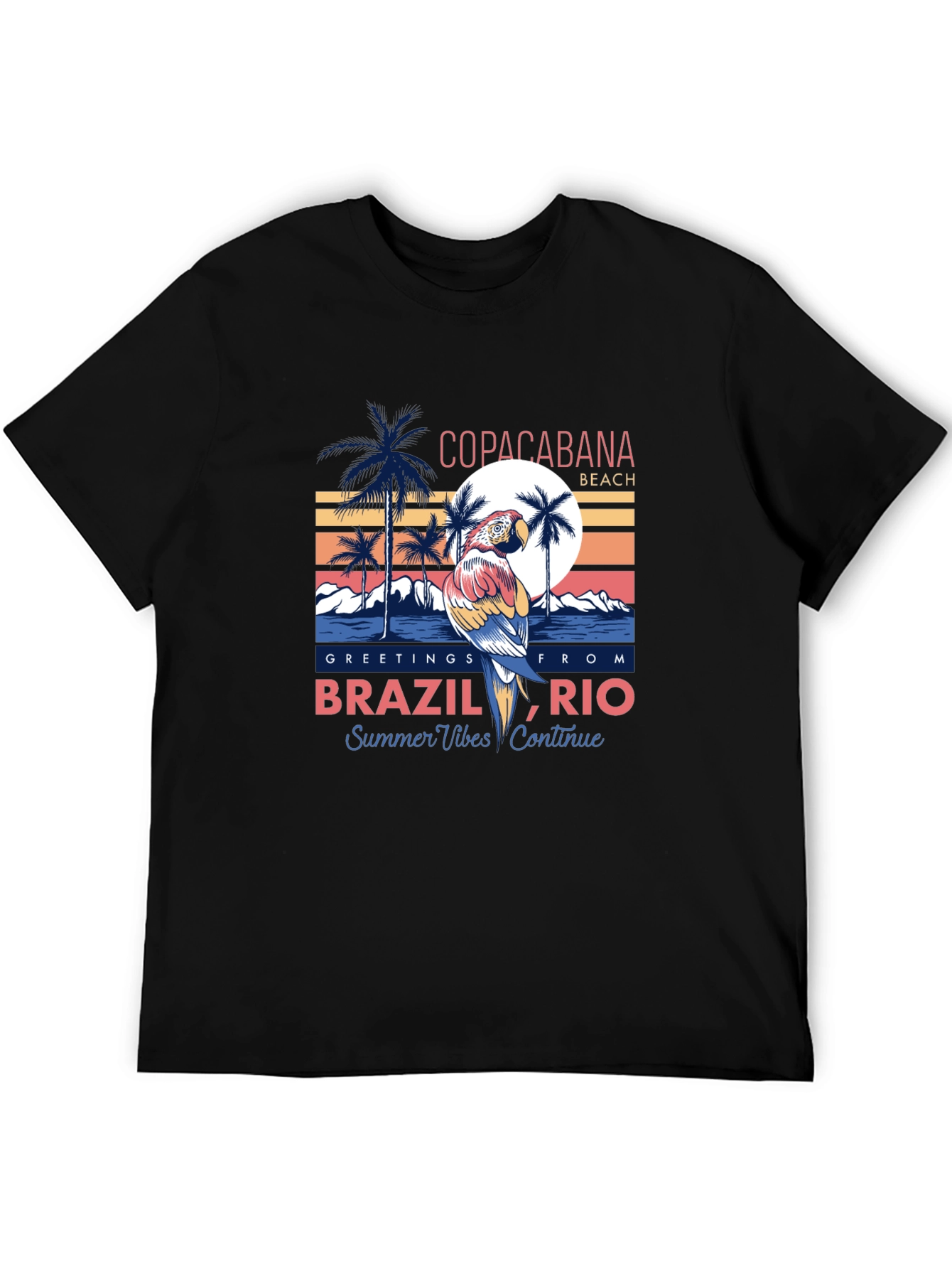 Brazil Rio Copacabana Beach T-Shirt - Summer Vibes