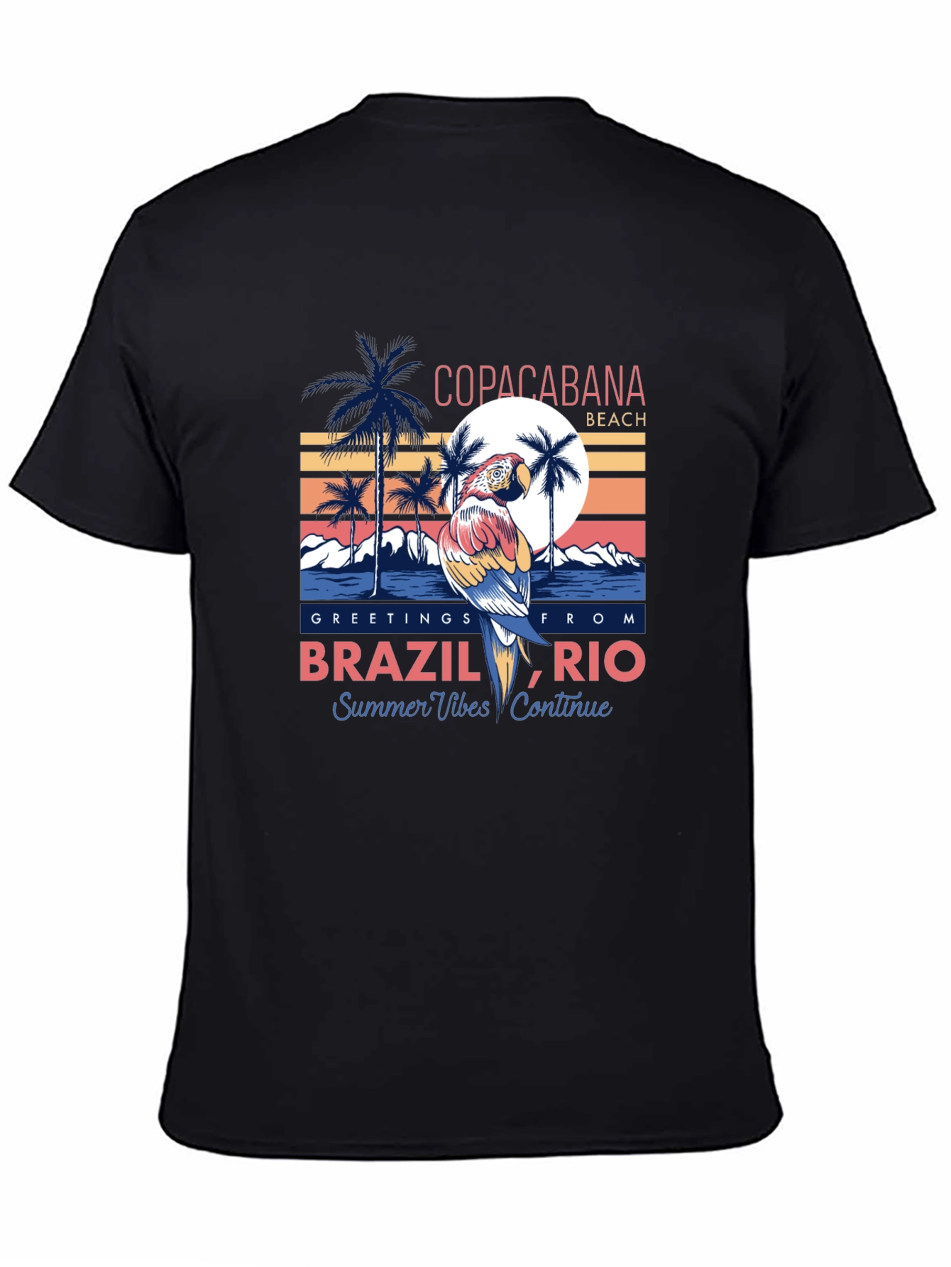 Brazil Rio Copacabana Beach T-Shirt - Summer Vibes