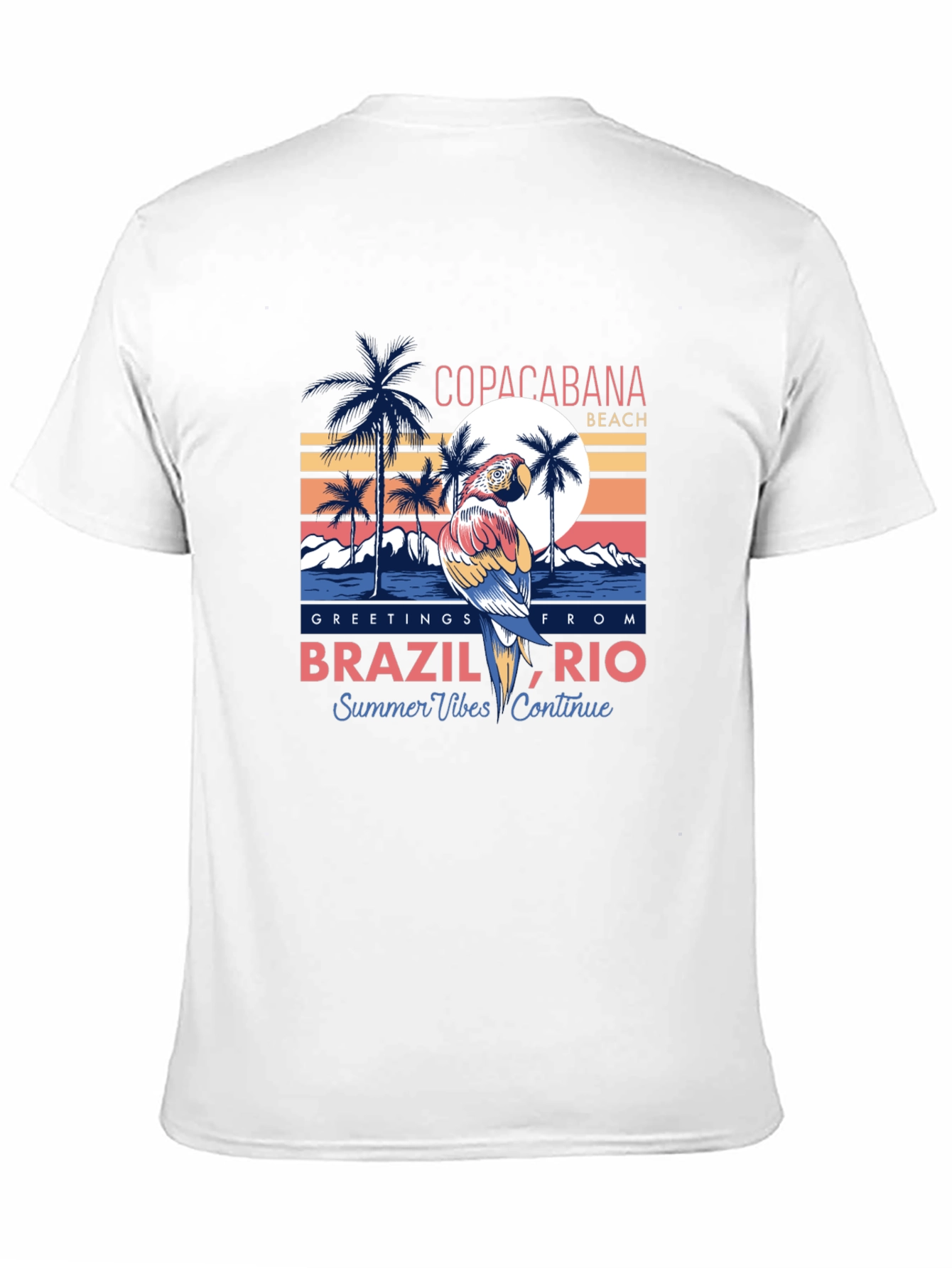 Brazil Rio Copacabana Beach T-Shirt - Summer Vibes