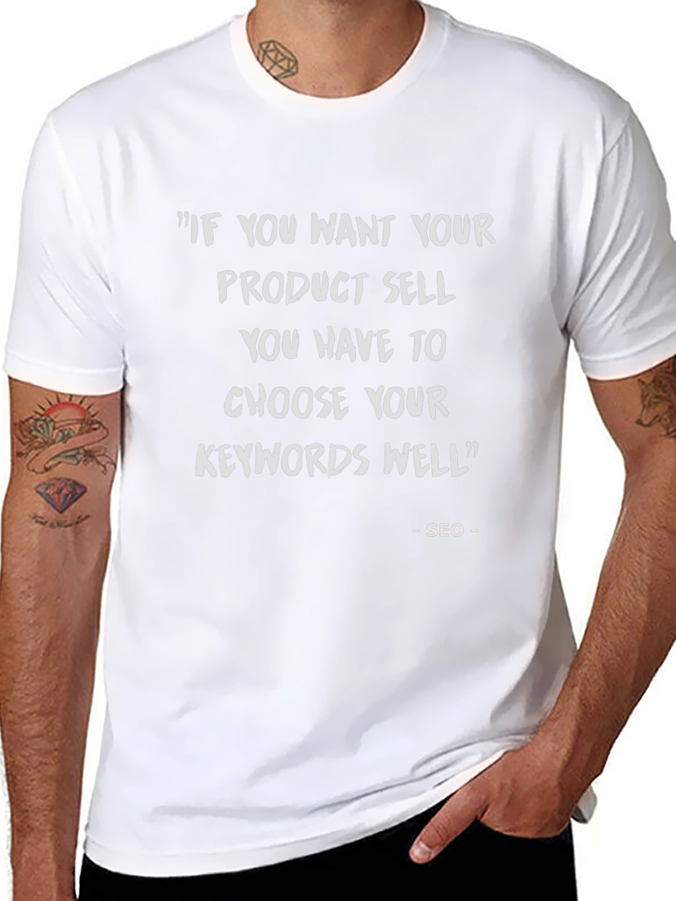 SEO Quote T-Shirt - Choose Your Keywords Well