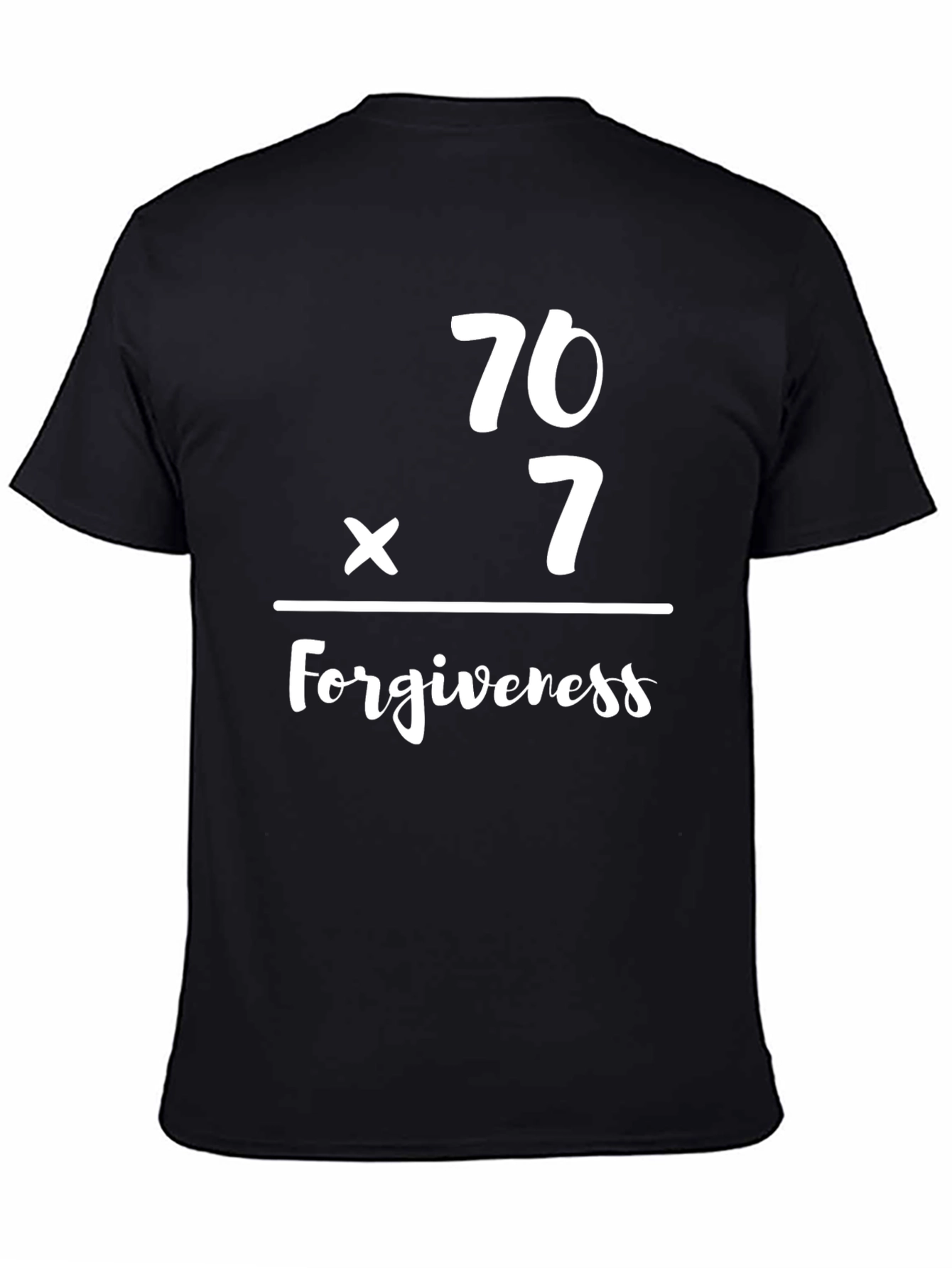 70x7 Forgiveness Graphic Tee - Black