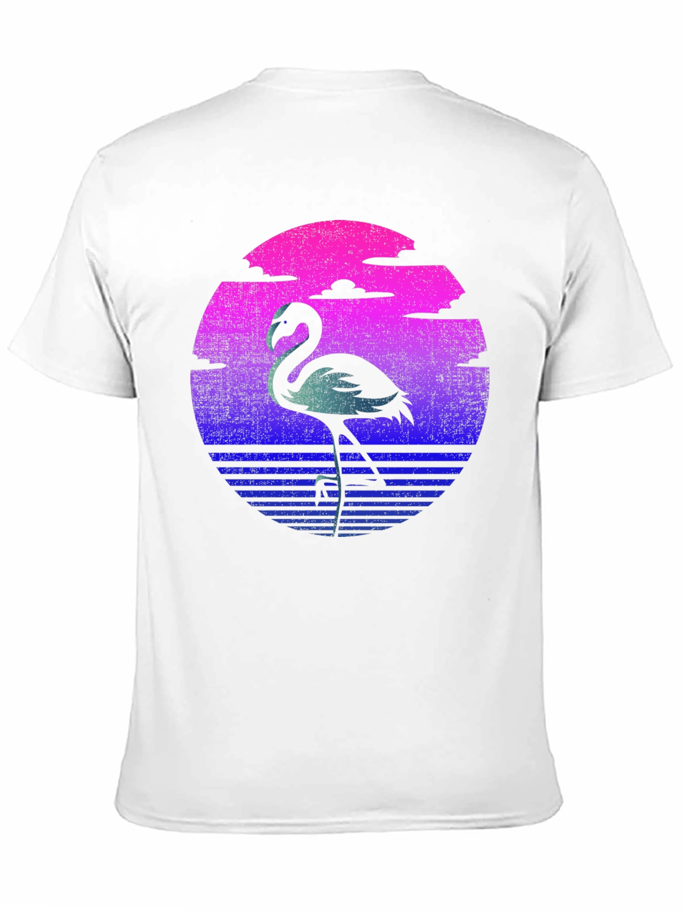 Retro Flamingo T-Shirt - Sunset Graphic Tee