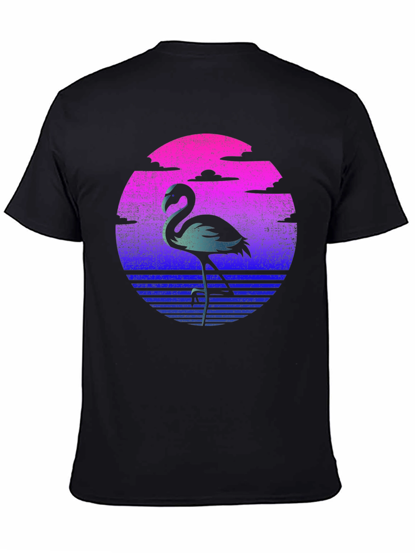 Retro Flamingo T-Shirt - Sunset Graphic Tee