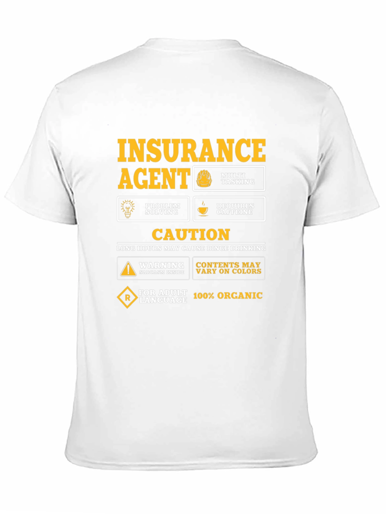 Insurance Agent Novelty Graphic T-Shirt