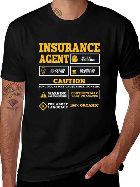 Insurance Agent Novelty Graphic T-Shirt