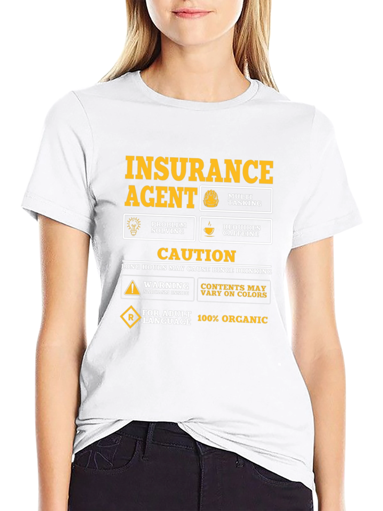 Insurance Agent Novelty Graphic T-Shirt