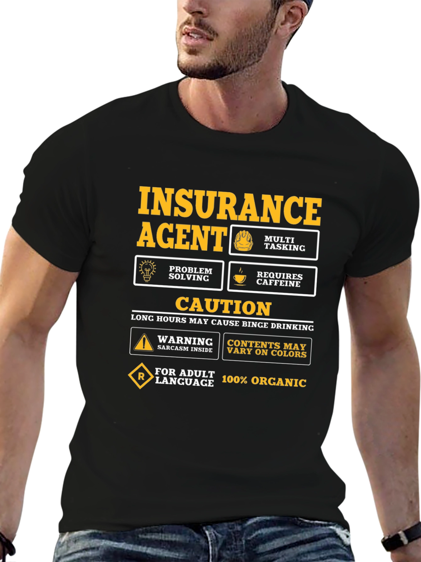 Insurance Agent Novelty Graphic T-Shirt