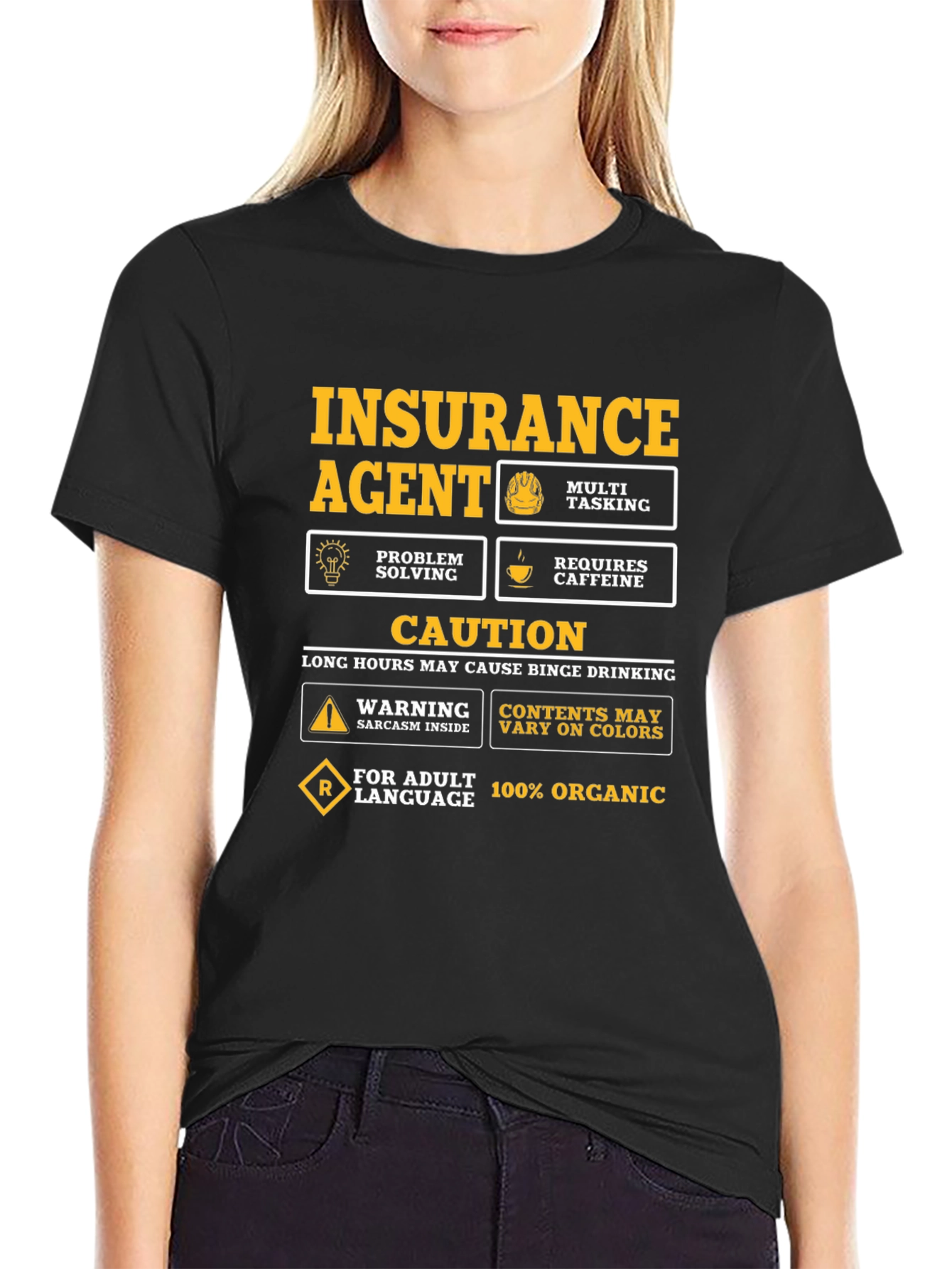 Insurance Agent Novelty Graphic T-Shirt