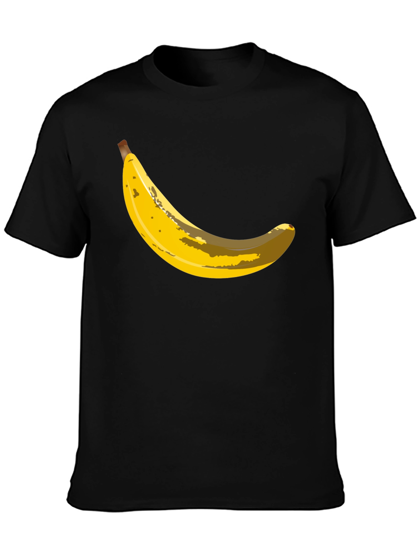 Banana Graphic Black T-Shirt - Novelty Fruit Tee