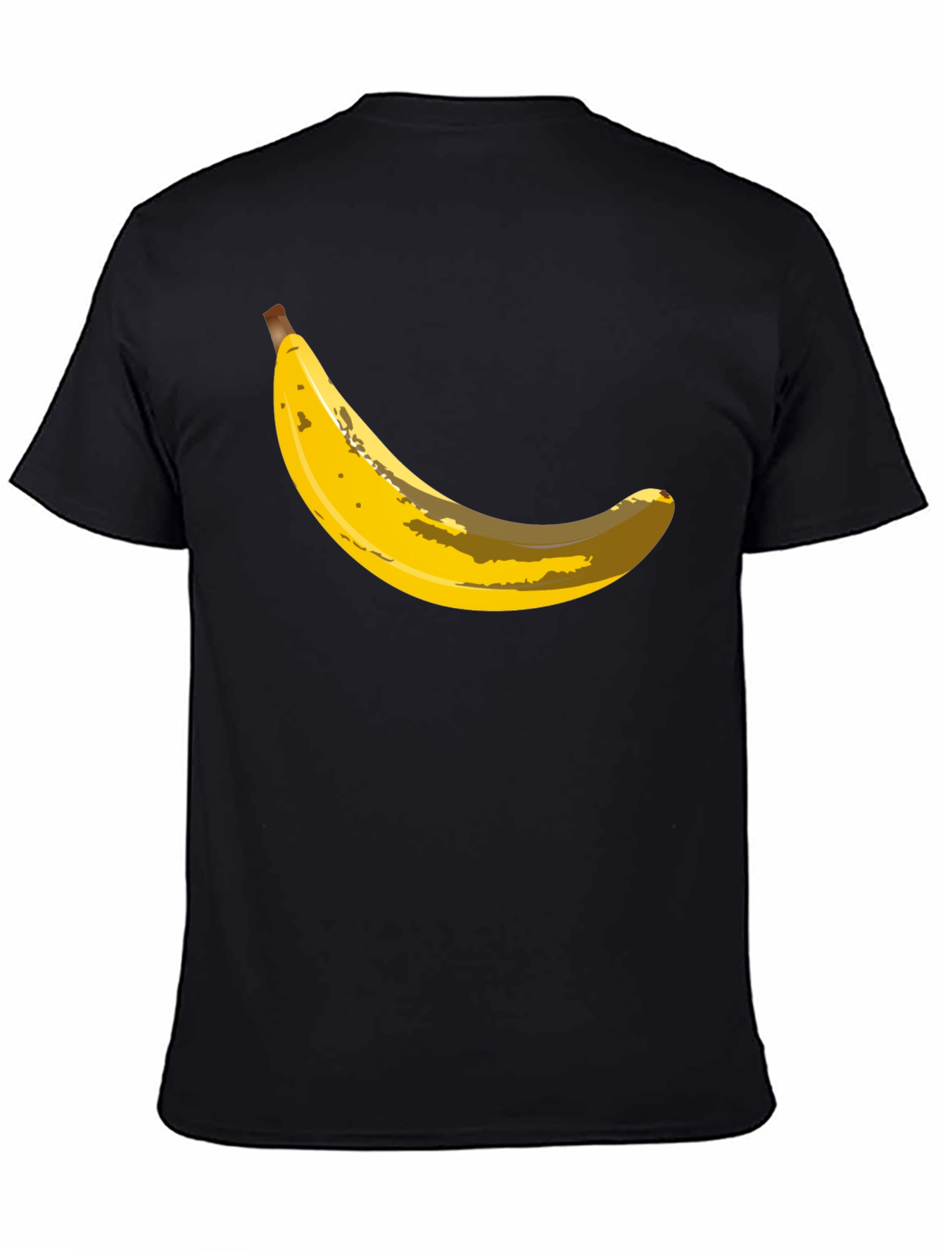 Banana Graphic Black T-Shirt - Novelty Fruit Tee