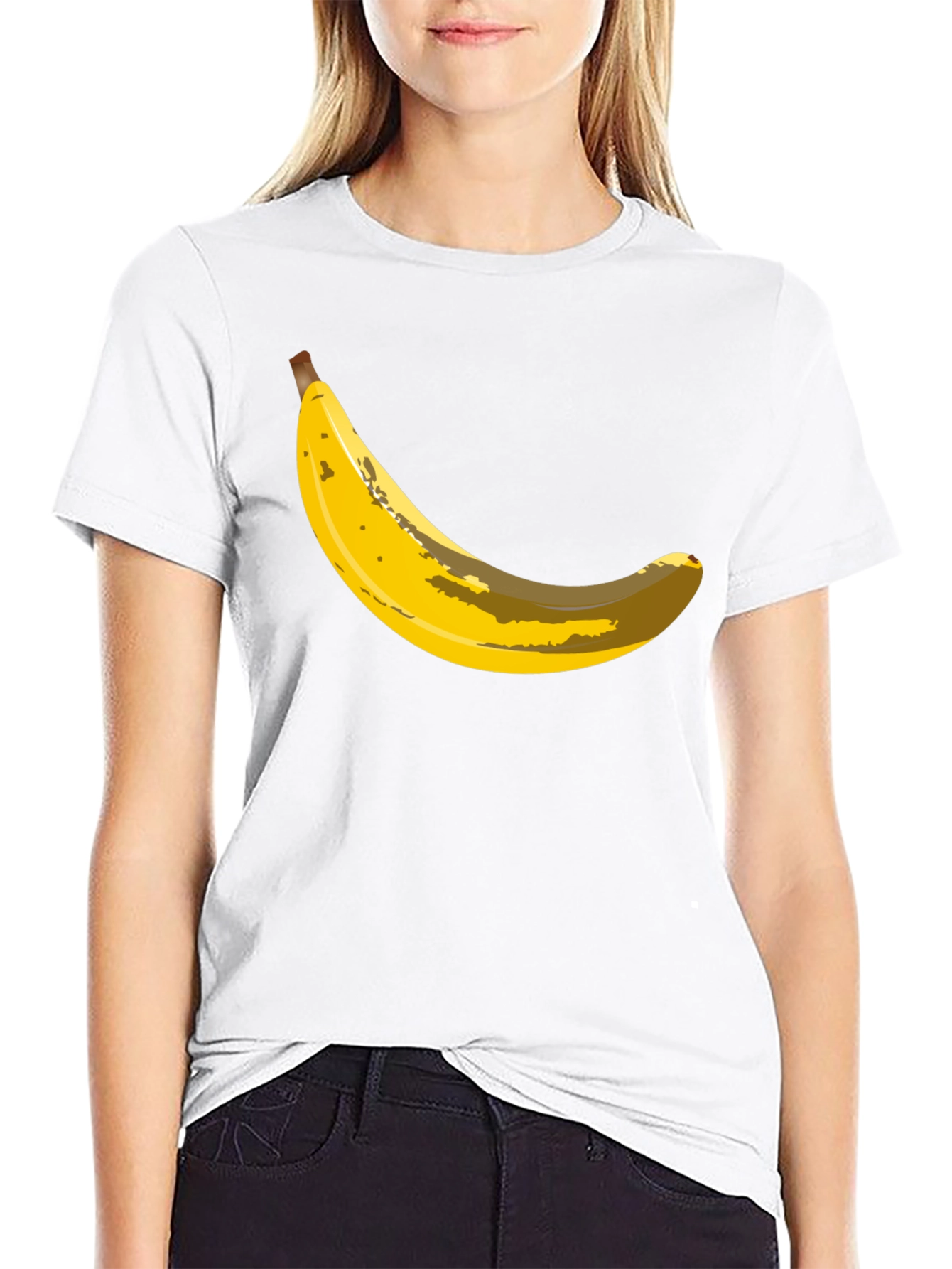 Banana Graphic Black T-Shirt - Novelty Fruit Tee