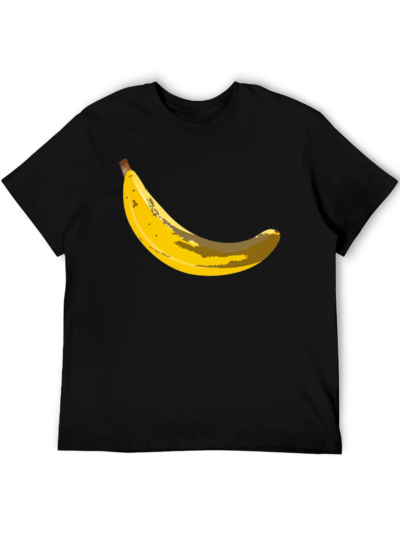 Banana Graphic Black T-Shirt - Novelty Fruit Tee