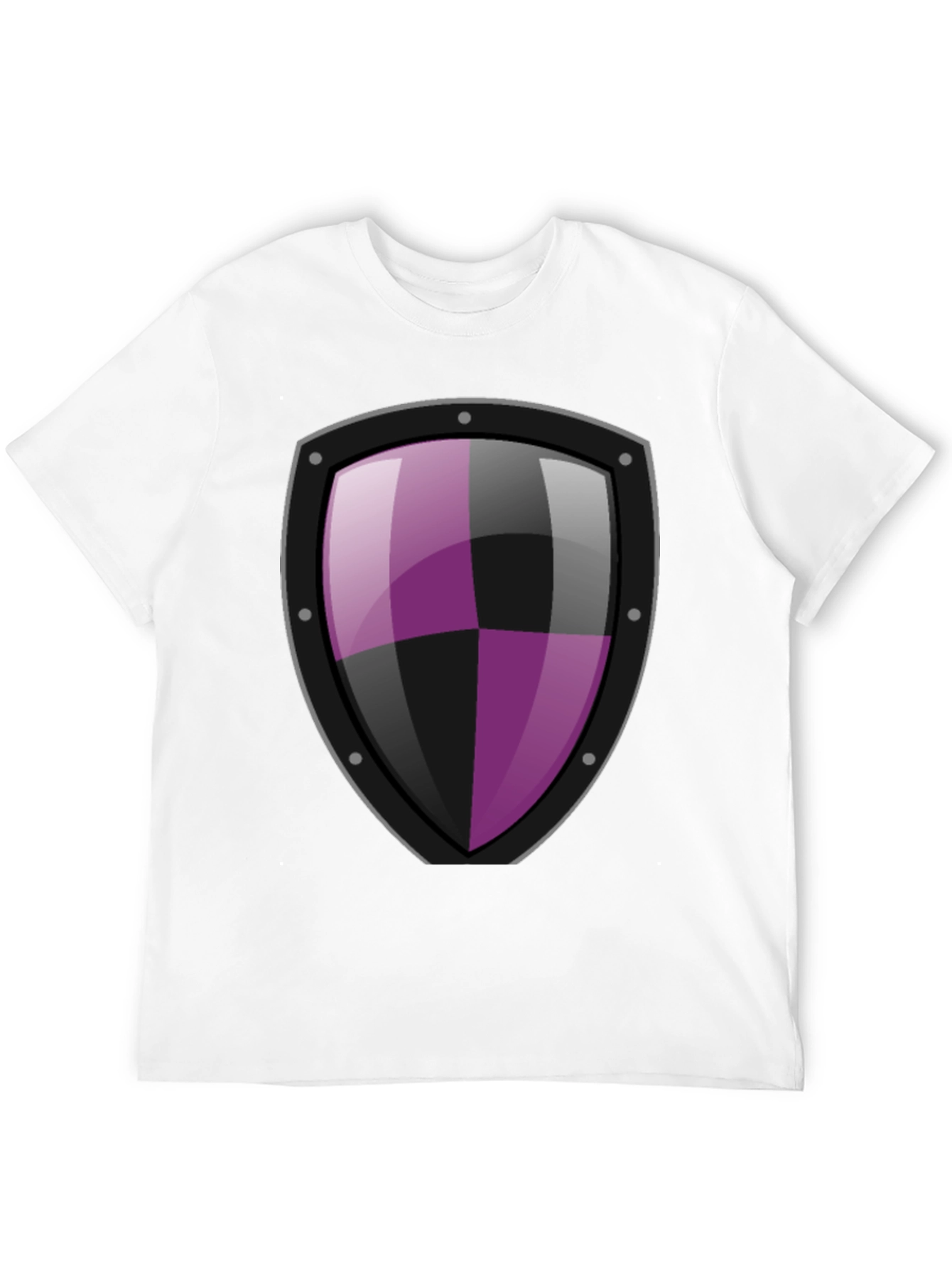 Shield Graphic T-Shirt - Black Cotton Tee