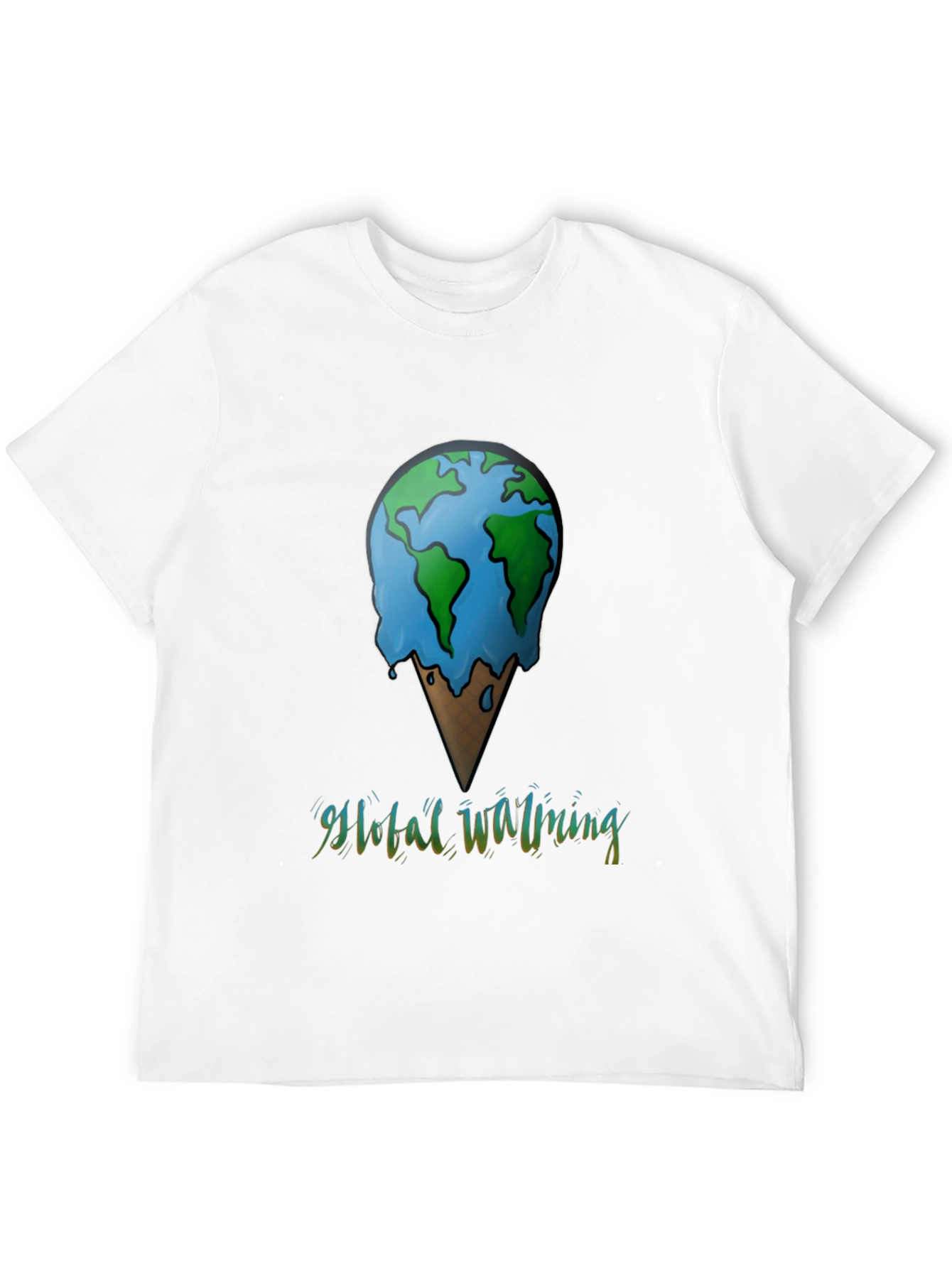 Global Warming Tee - Earth Ice Cream Cone
