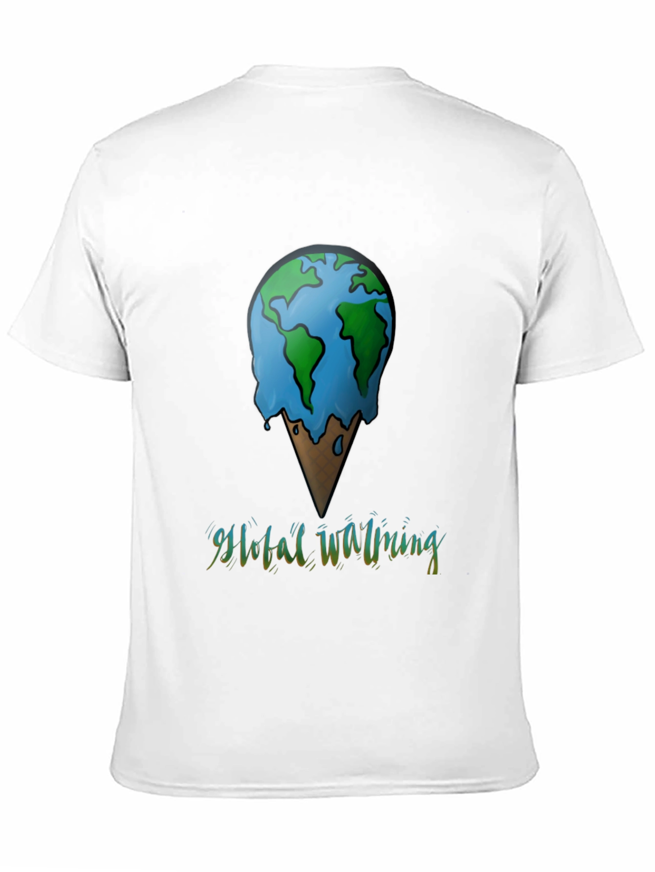 Global Warming Tee - Earth Ice Cream Cone
