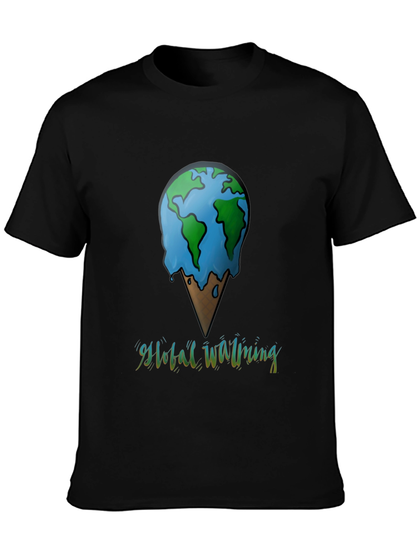 Global Warming Tee - Earth Ice Cream Cone