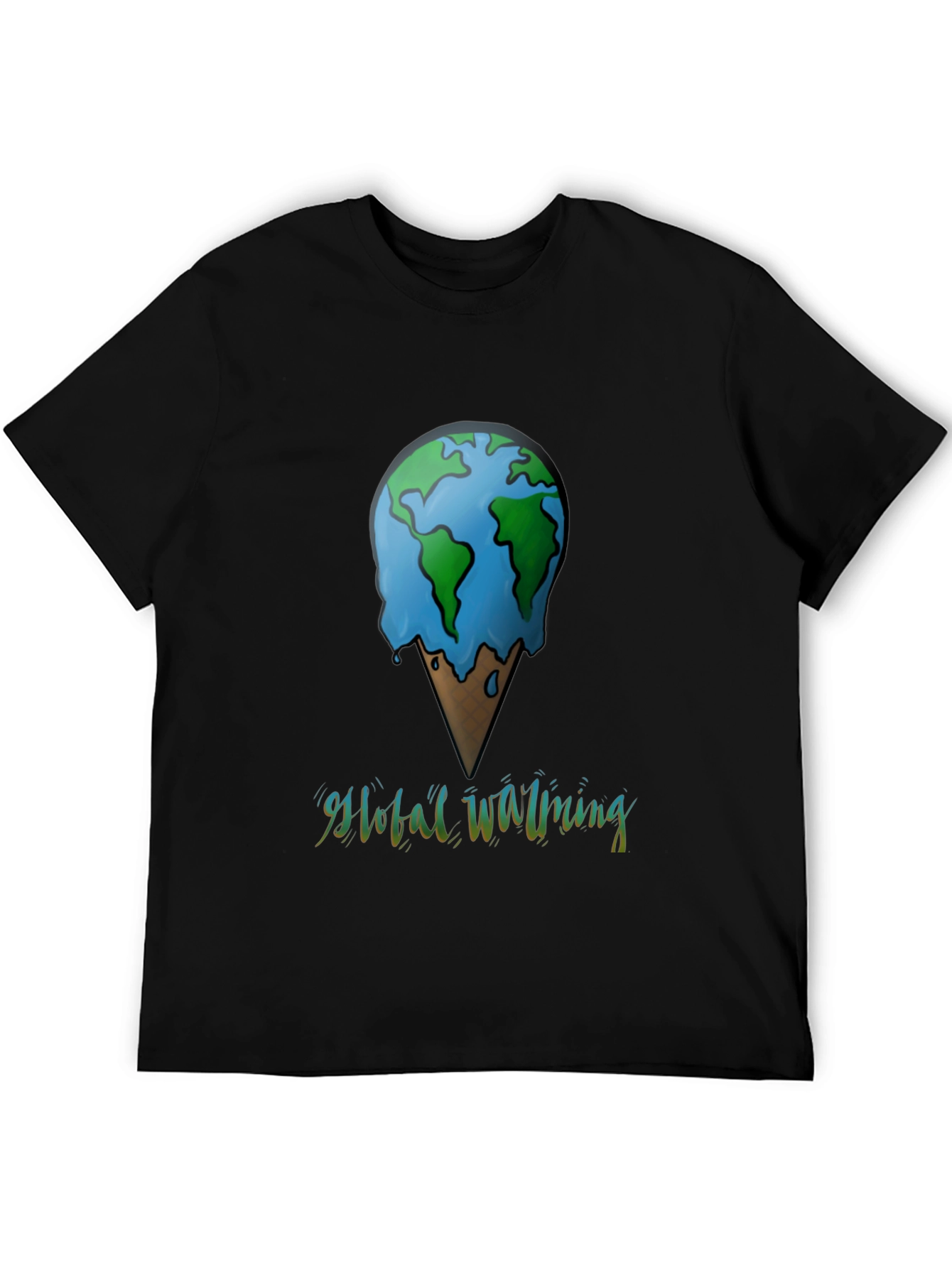Global Warming Tee - Earth Ice Cream Cone