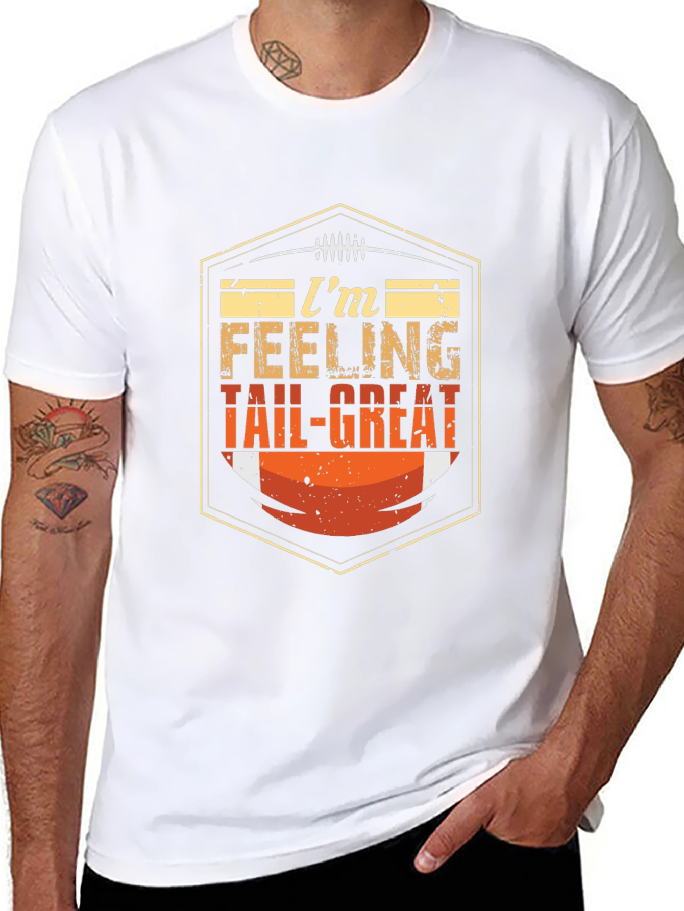 Im Feeling Tail-Great Football T-Shirt