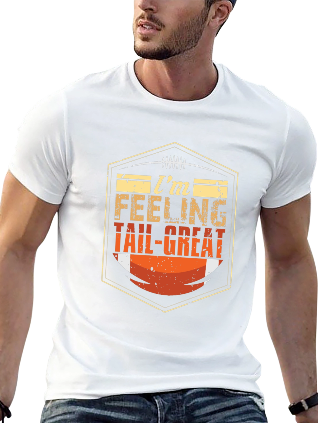 Im Feeling Tail-Great Football T-Shirt