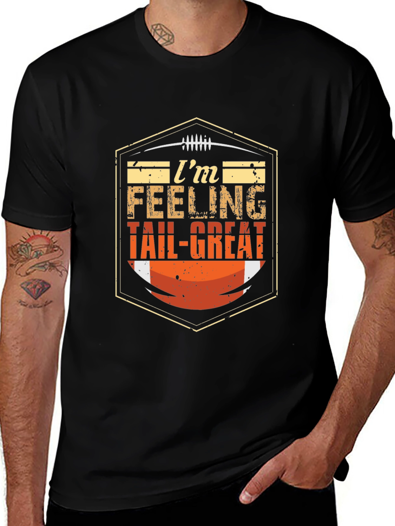 Im Feeling Tail-Great Football T-Shirt