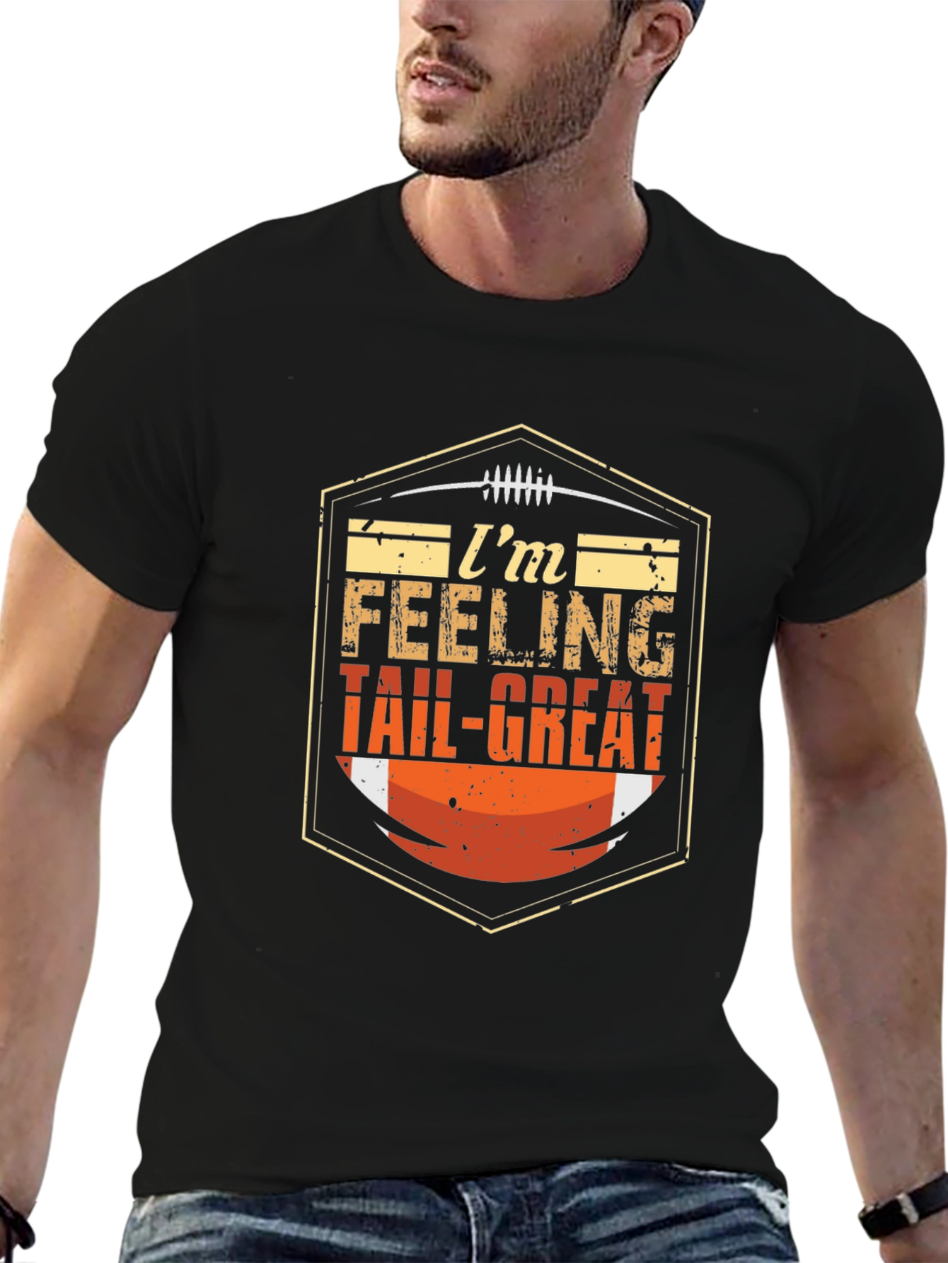 Im Feeling Tail-Great Football T-Shirt