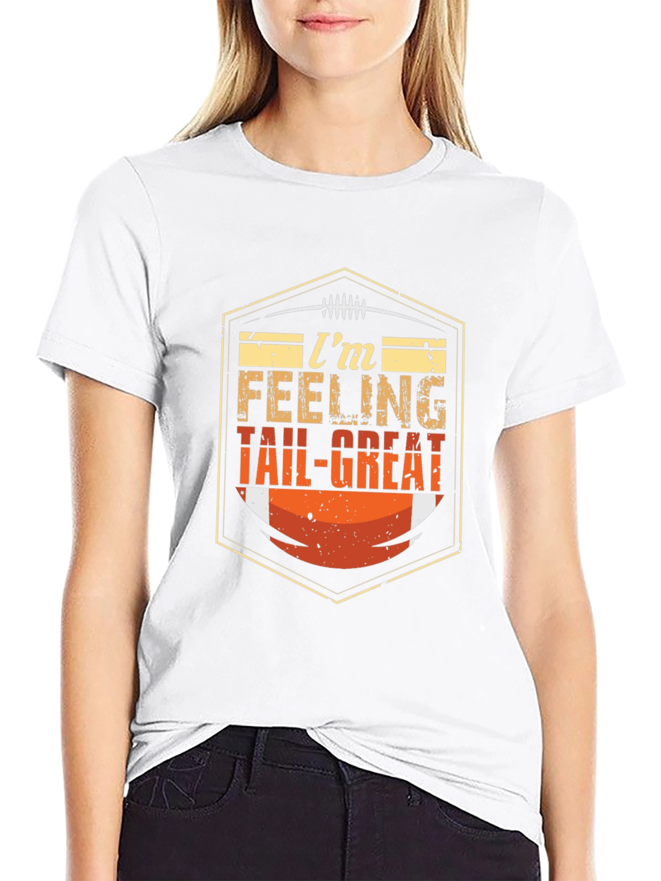 Im Feeling Tail-Great Football T-Shirt