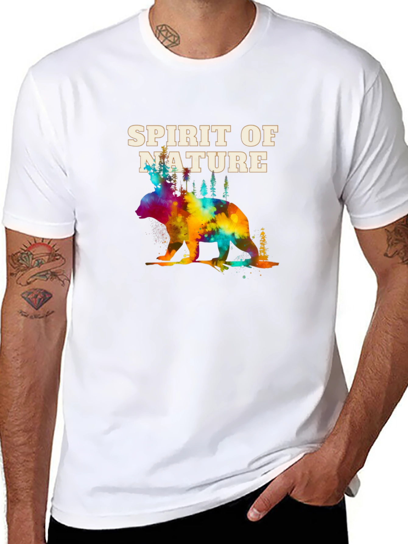 Spirit of Nature Graphic T-Shirt - Unisex Casual Tee