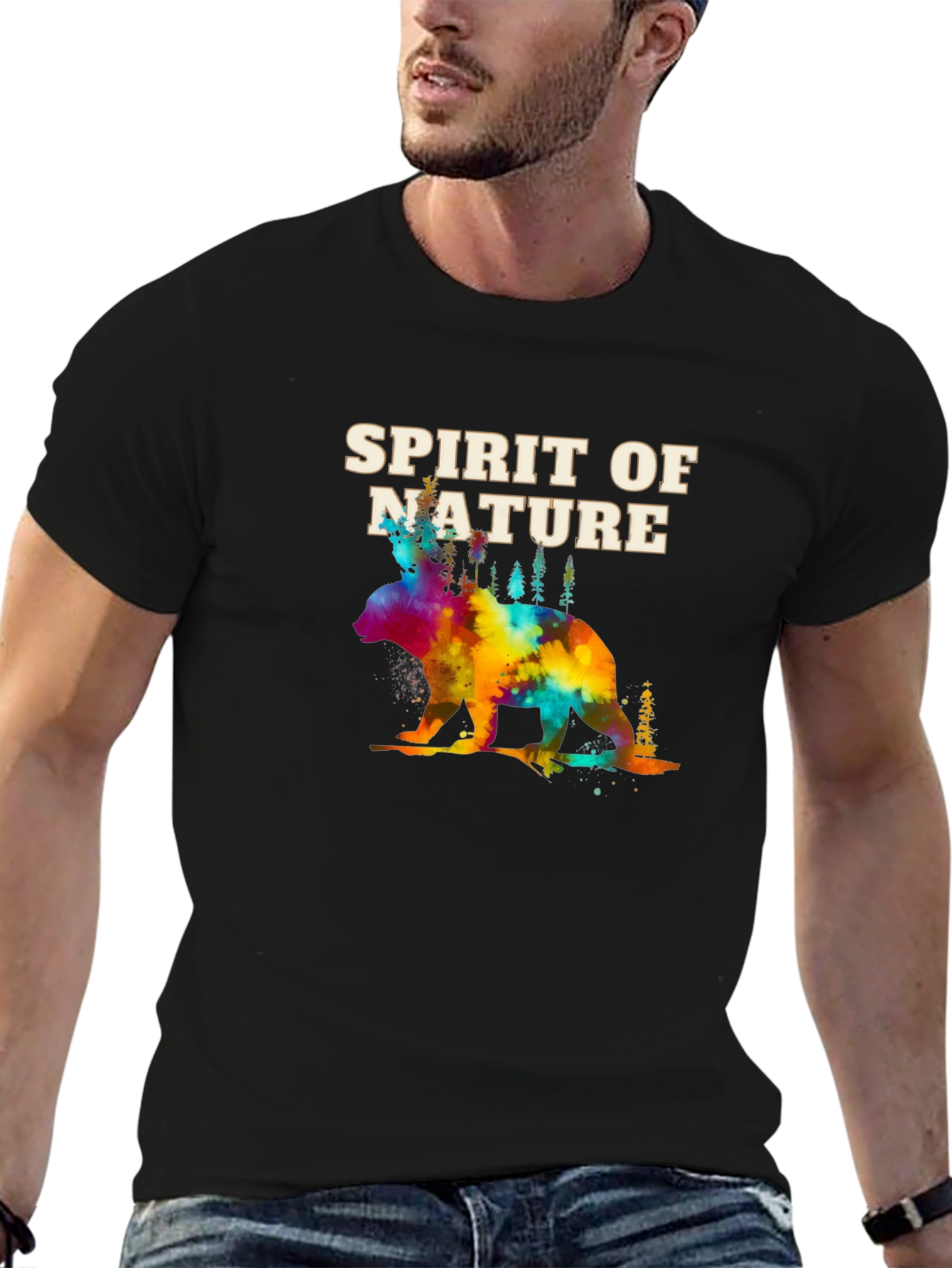 Spirit of Nature Graphic T-Shirt - Unisex Casual Tee