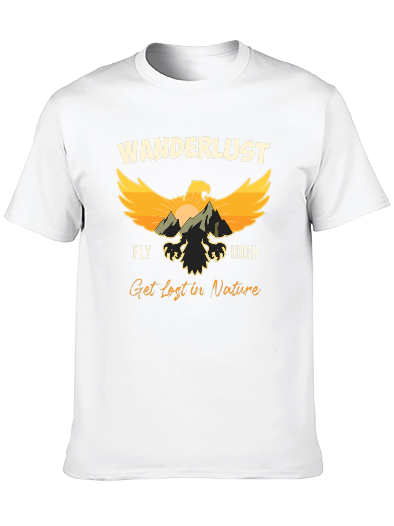 Wanderlust Eagle Graphic T-Shirt - Nature Lover Tee