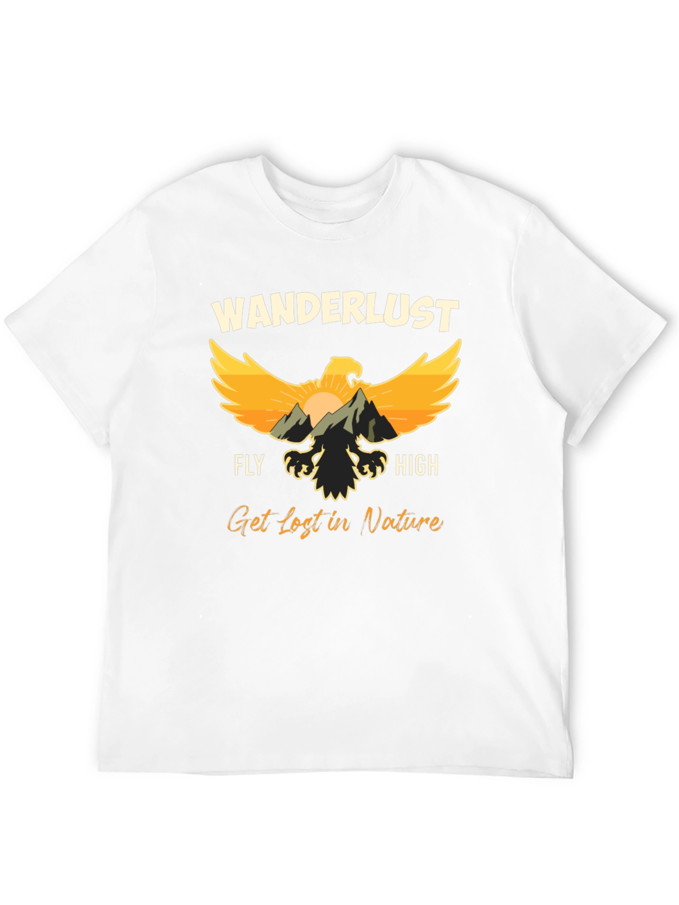 Wanderlust Eagle Graphic T-Shirt - Nature Lover Tee