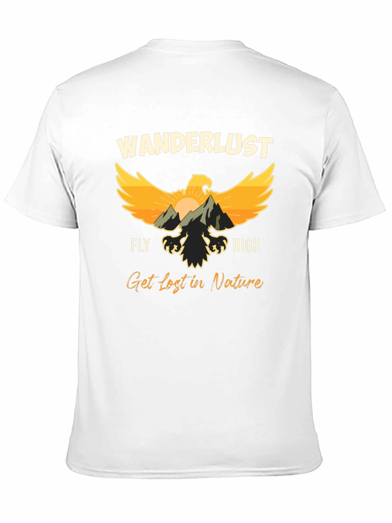 Wanderlust Eagle Graphic T-Shirt - Nature Lover Tee