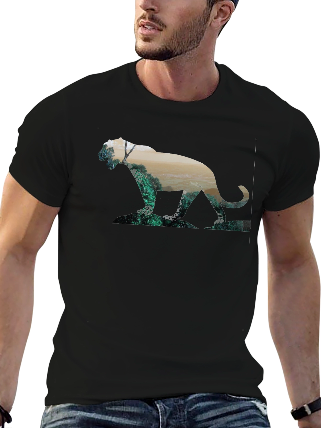 Nature Panther Black T-Shirt