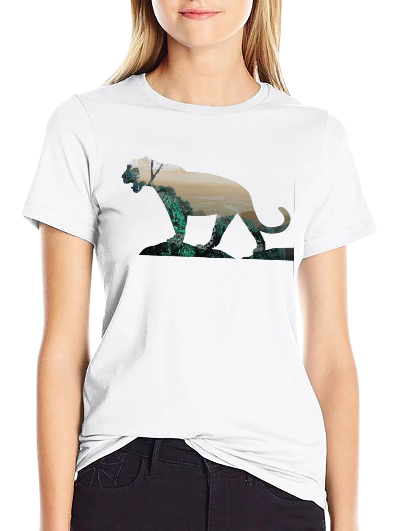 Nature Panther Black T-Shirt