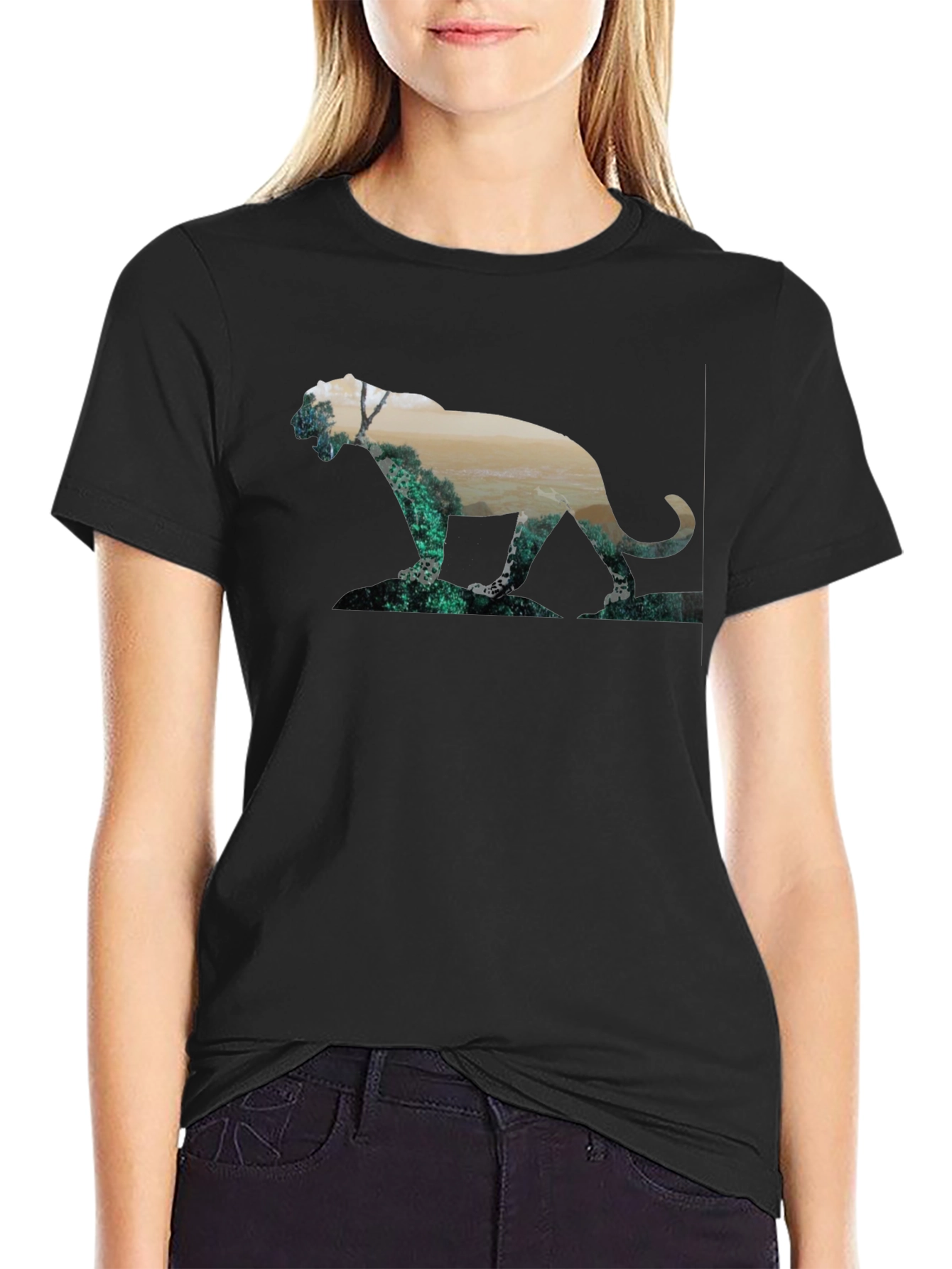Nature Panther Black T-Shirt