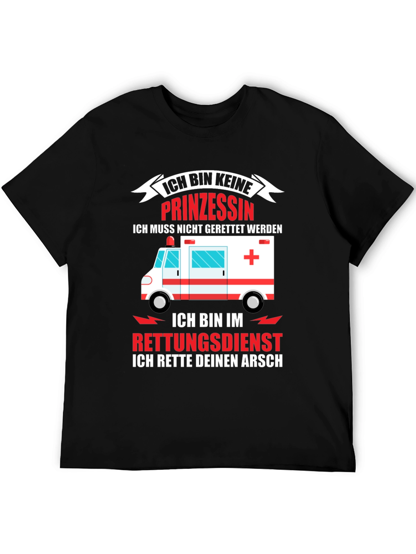 Funny Paramedic T-Shirt - I Rescue Your Ass