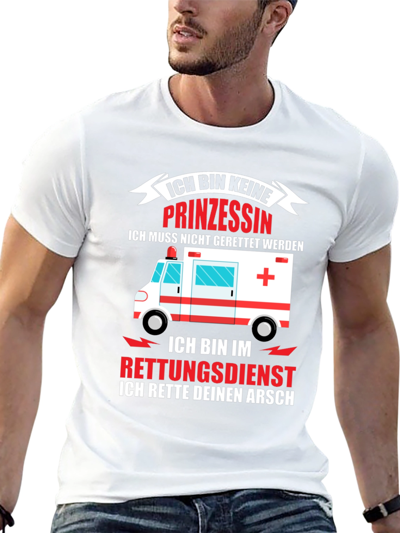 Funny Paramedic T-Shirt - I Rescue Your Ass