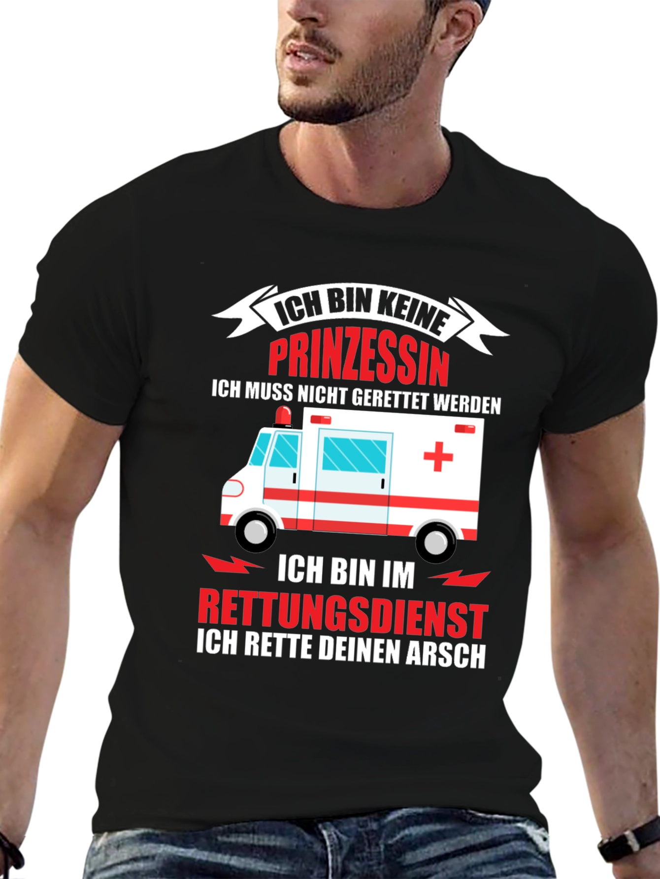 Funny Paramedic T-Shirt - I Rescue Your Ass