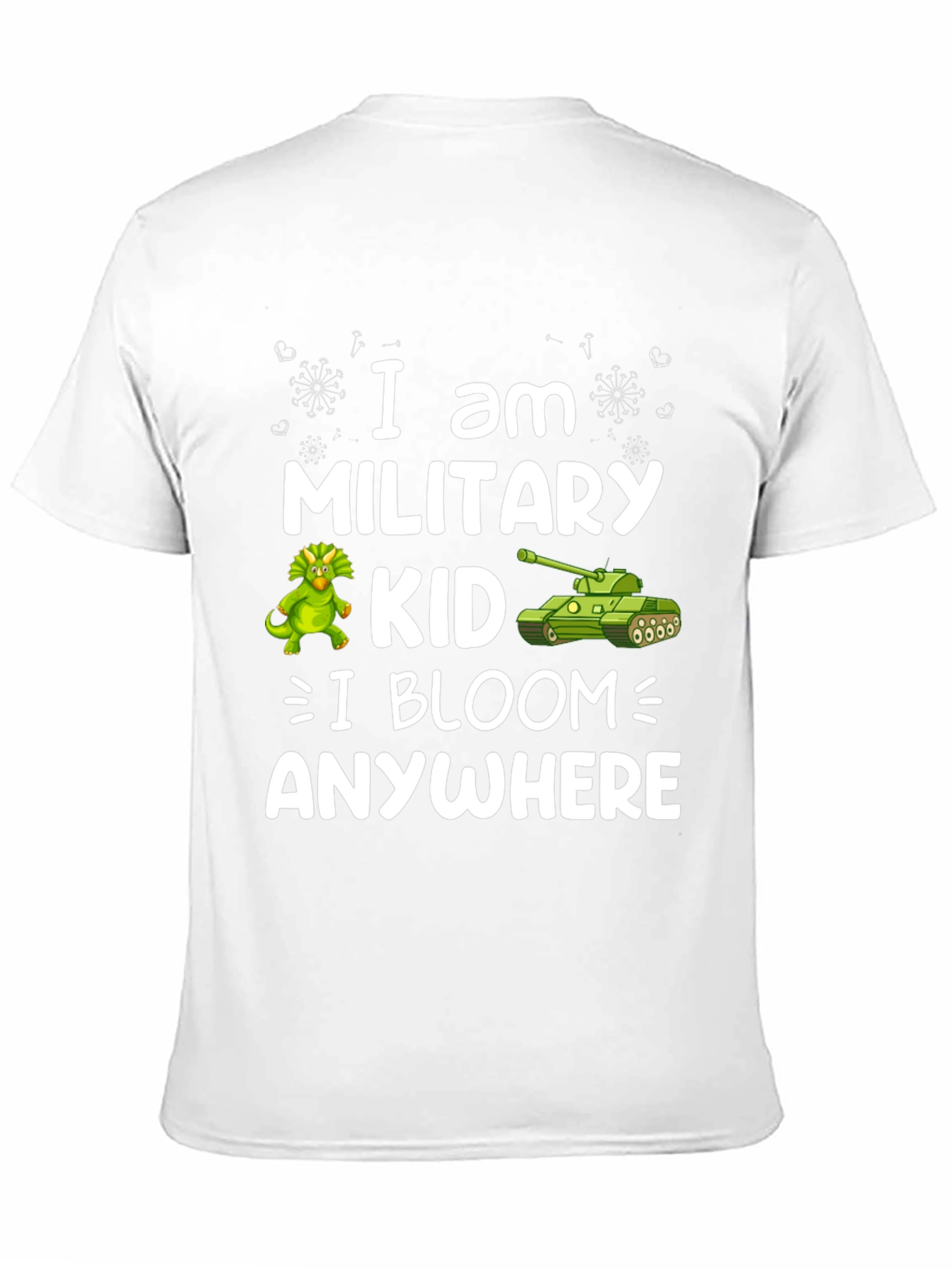 Military Kid T-Shirt - I Bloom Anywhere