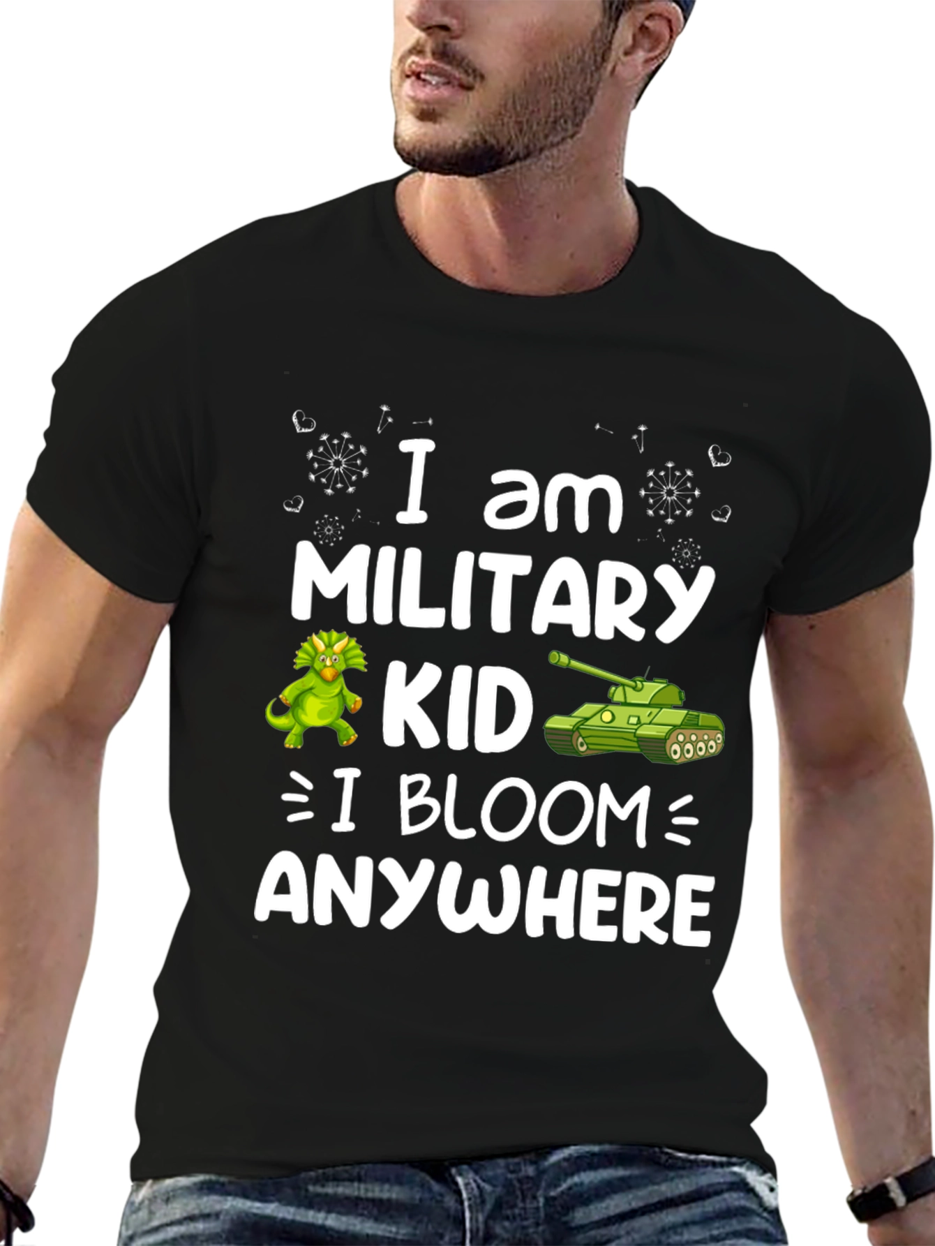 Military Kid T-Shirt - I Bloom Anywhere