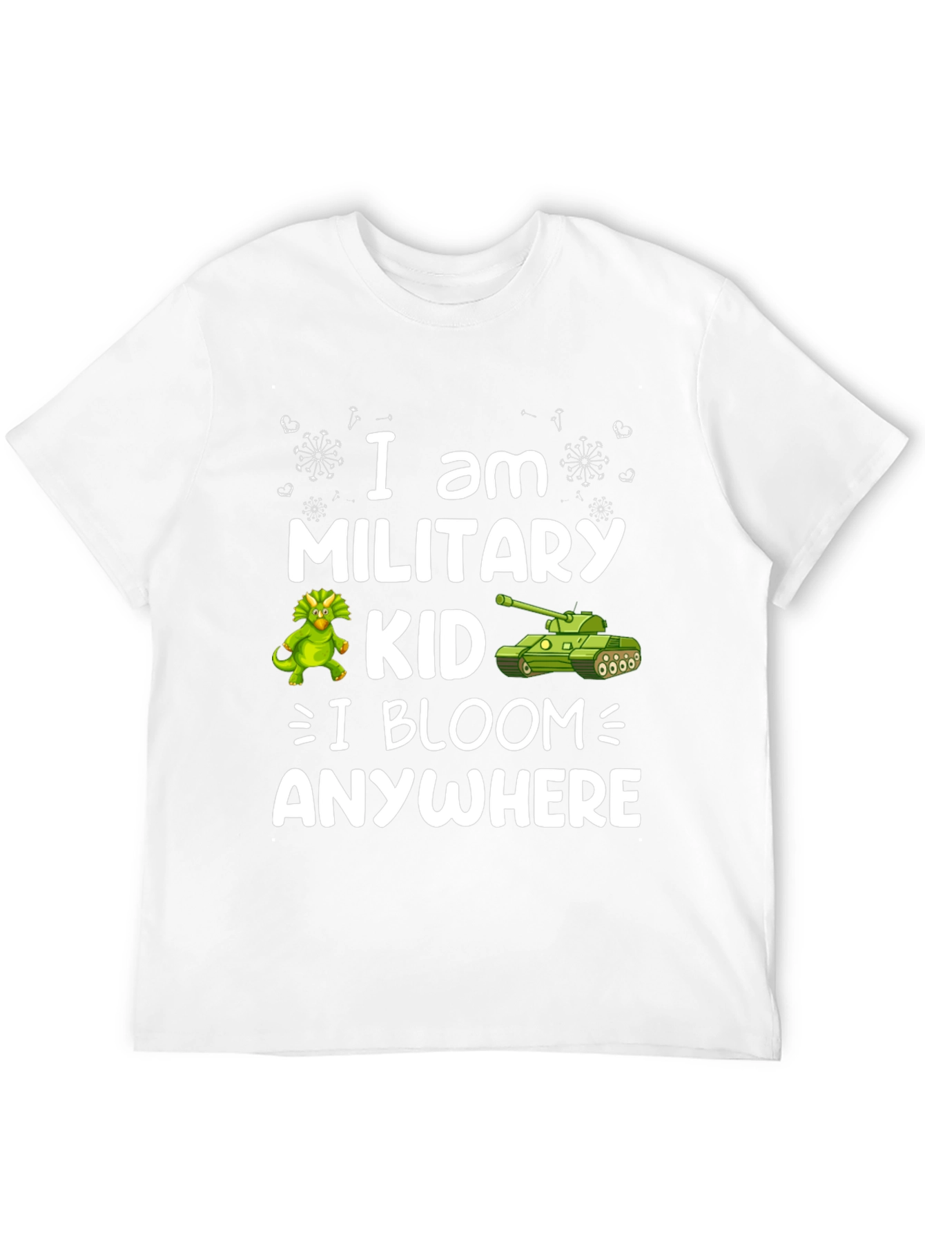 Military Kid T-Shirt - I Bloom Anywhere