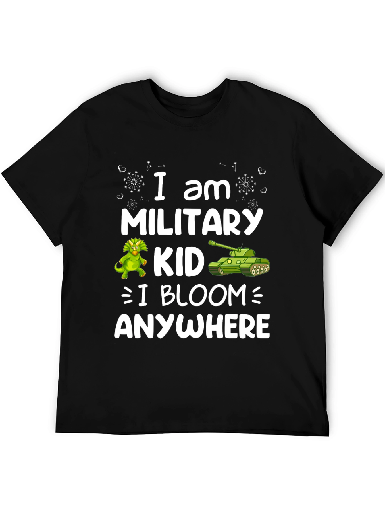 Military Kid T-Shirt - I Bloom Anywhere
