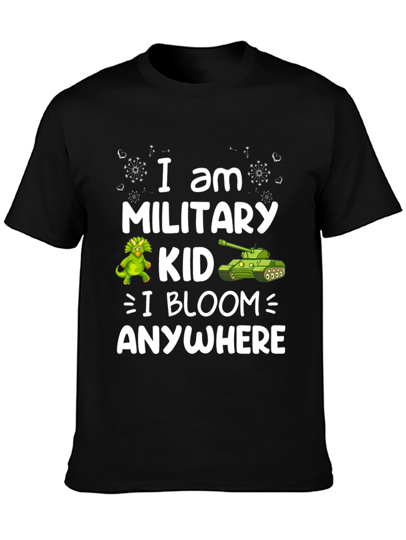 Military Kid T-Shirt - I Bloom Anywhere