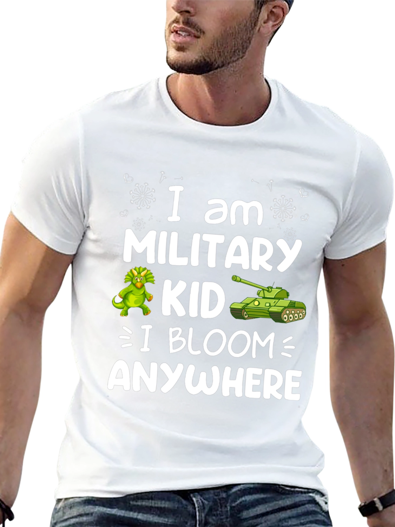 Military Kid T-Shirt - I Bloom Anywhere