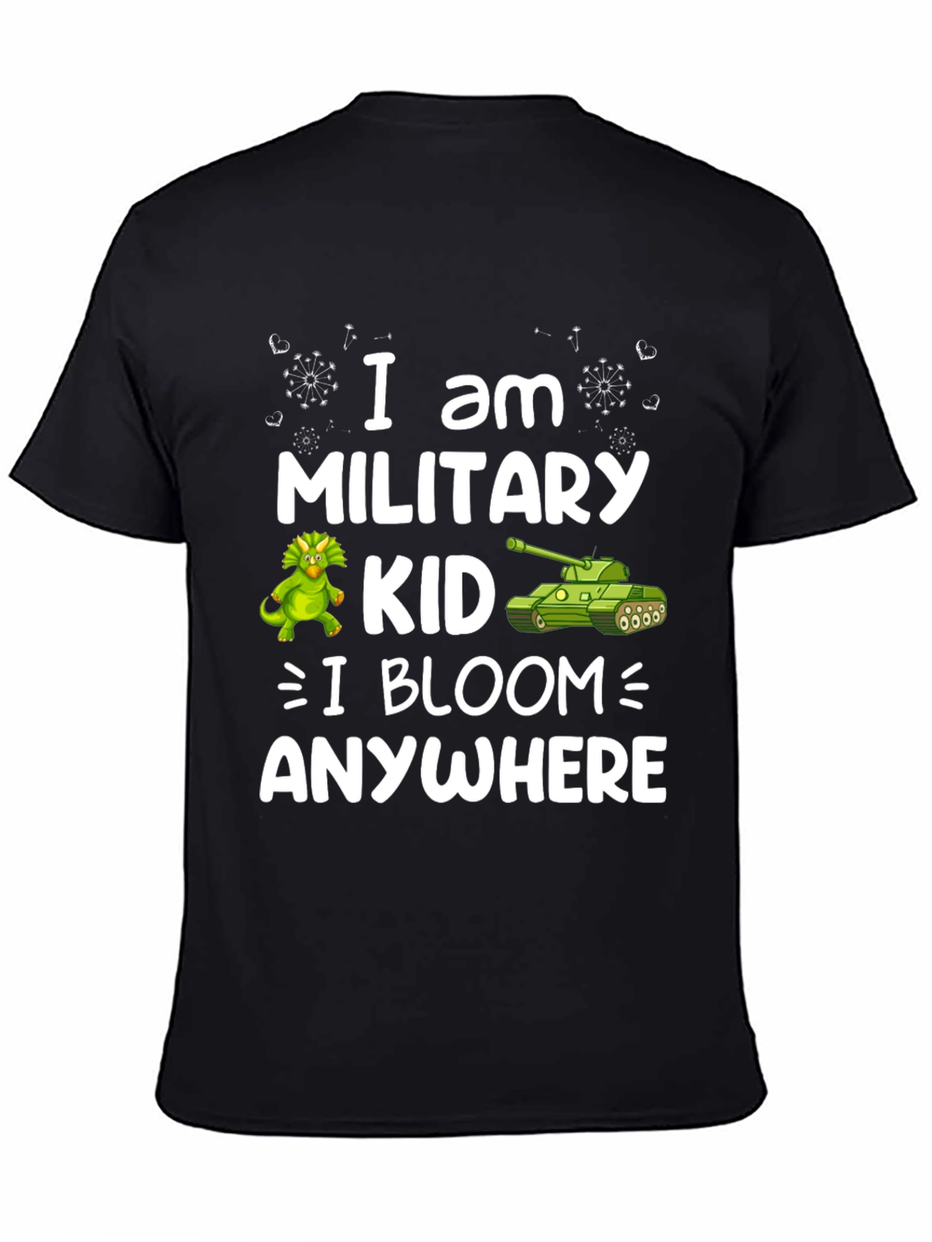 Military Kid T-Shirt - I Bloom Anywhere